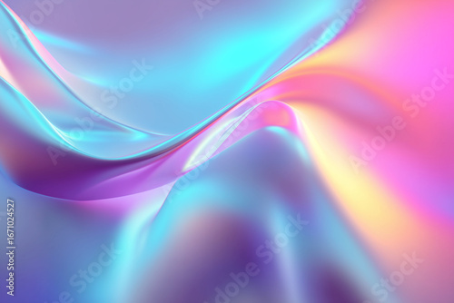 Abstract holographic pastel gradient background