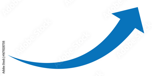 blue curve arrow icon. flat style. arrow icon for your web site design, logo, app, UI. arrow indicated the direction symbol. curved arrow sign Blue arrow curve direction vector. Curved arrow sign. 