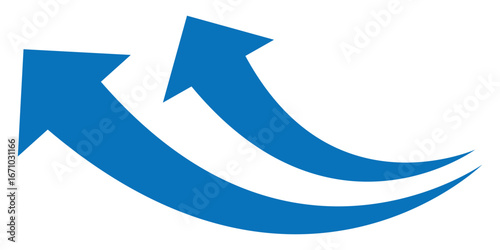 Blue curve arrow icon. curved arrow sign flat style. arrow icon for your web site design, logo, app, UI. arrow indicated the direction symbol. Blue arrow curve direction vector. Curved arrow sign.