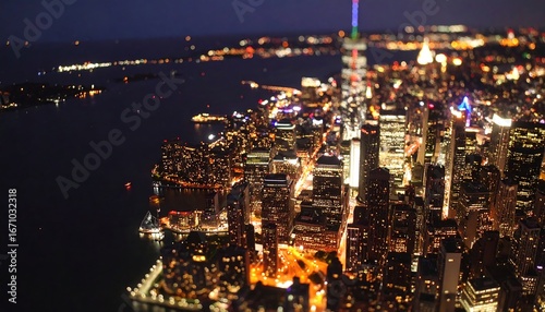 Wallpaper Mural City lights at night (2) Torontodigital.ca