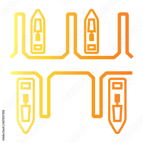 port Line Gradient Icon