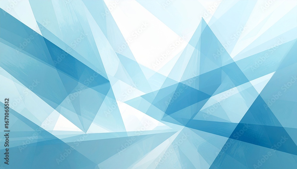 Obraz premium Abstract Blue Geometric Pattern on White Background