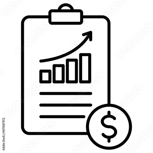 Business Report Outline Icon