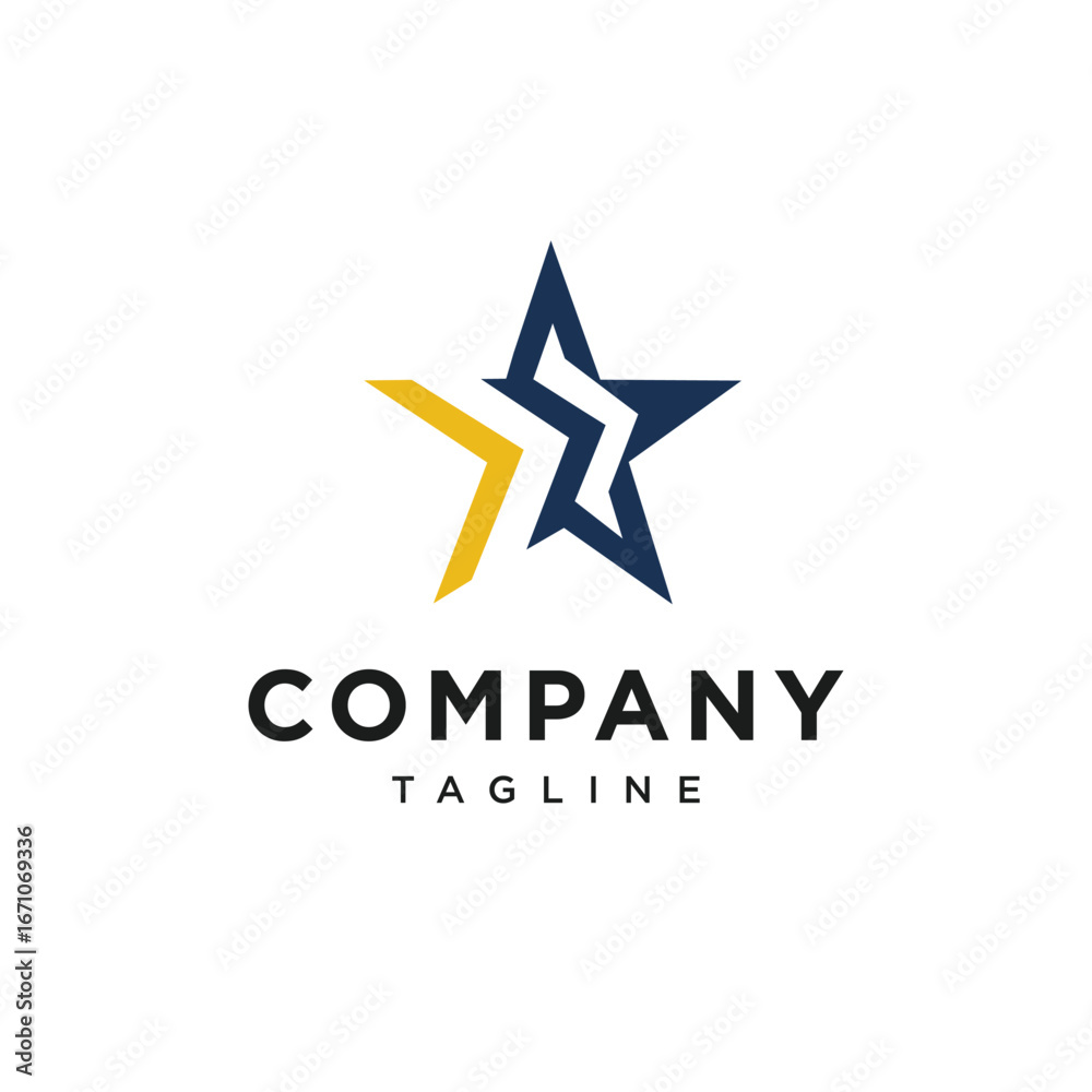 Obraz premium Star Arrow Logo Icon Vector