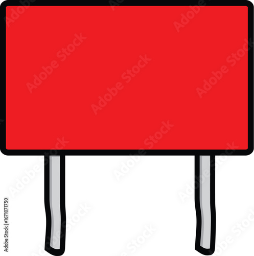 red notice board