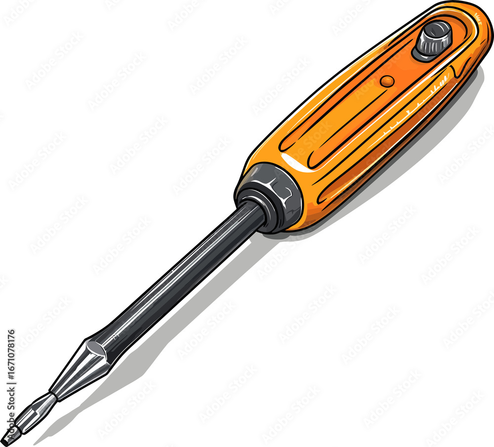Fototapeta premium screwdriver isolated on white