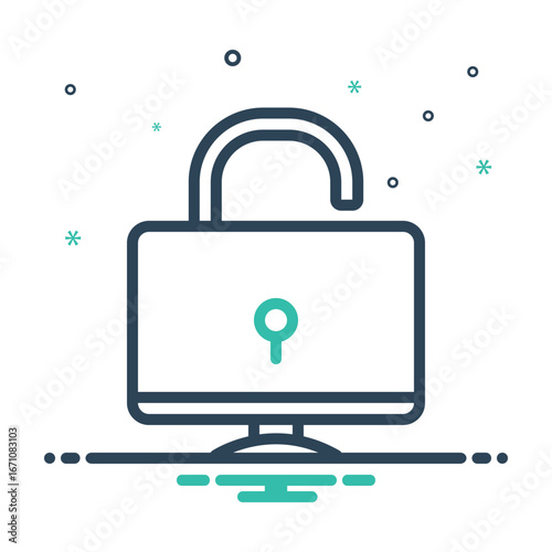 Mix icon for security