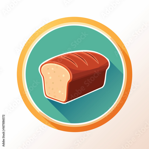 Rye Bread vector icon illustration with clean, modern detail and balanced composition.