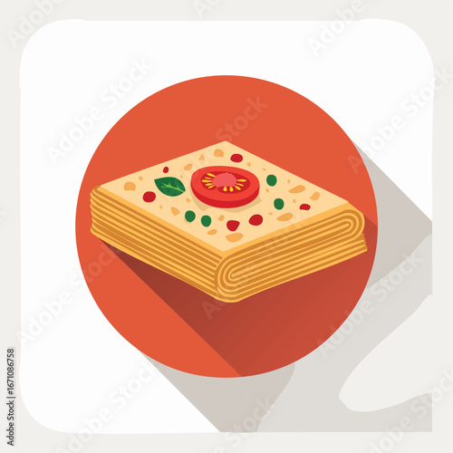 Lavash vector icon illustration with clean, modern detail and balanced composition.