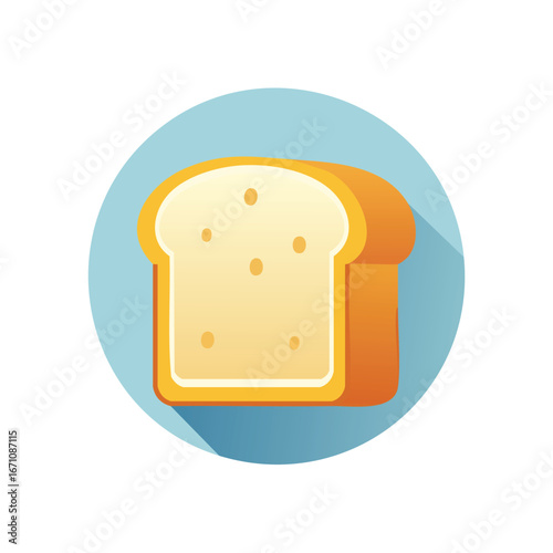 Milk Bread vector icon illustration with clean, modern detail and balanced composition.