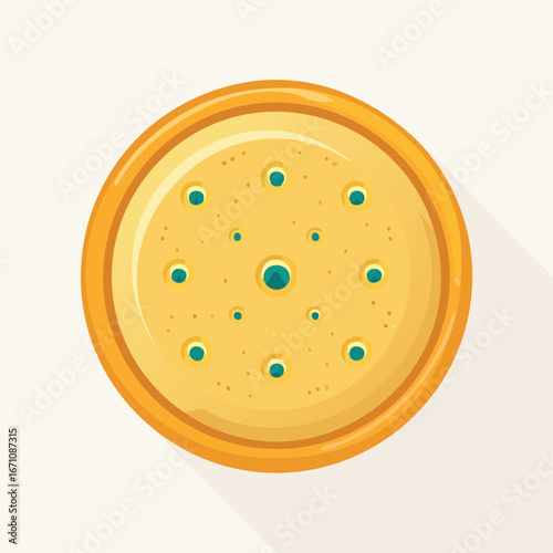 Flatbread vector icon illustration with clean, modern detail and balanced composition.