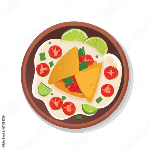 Chicken Fajitas vector icon illustration with clean, modern detail and balanced composition.