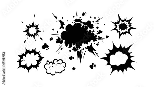 Comic Book Explosions and Sound Effects boom