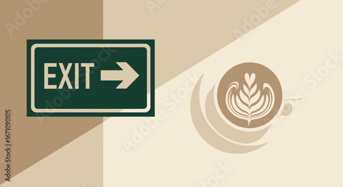 Exiting Coffee Breaks: Seamless Blend of Signage and Artistry for Cafe Marketing