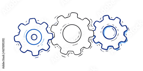 Interlocking Gears machinery mechanical
