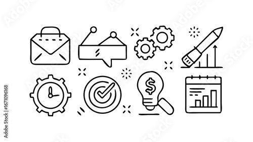 Minimalist Black Line Doodle of a Horse equine animal