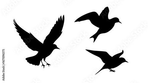 Minimalist black silhouette of a dog animal