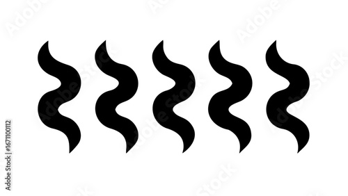 Swirling Black Smoke Wisps abstract