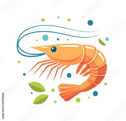 shrimp in a glass