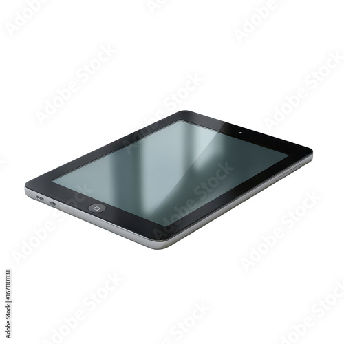 Realistic drawing tablet isoleted on transparent background .