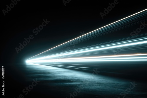 Light trails on a dark road