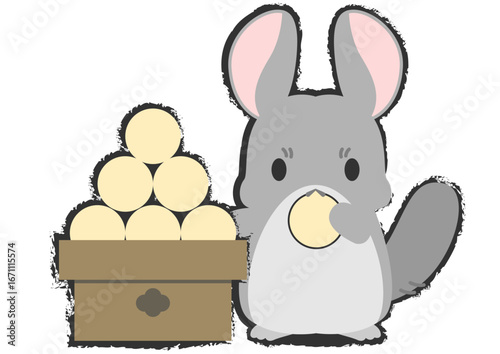 月見だんごチンチラ_Chinchilla