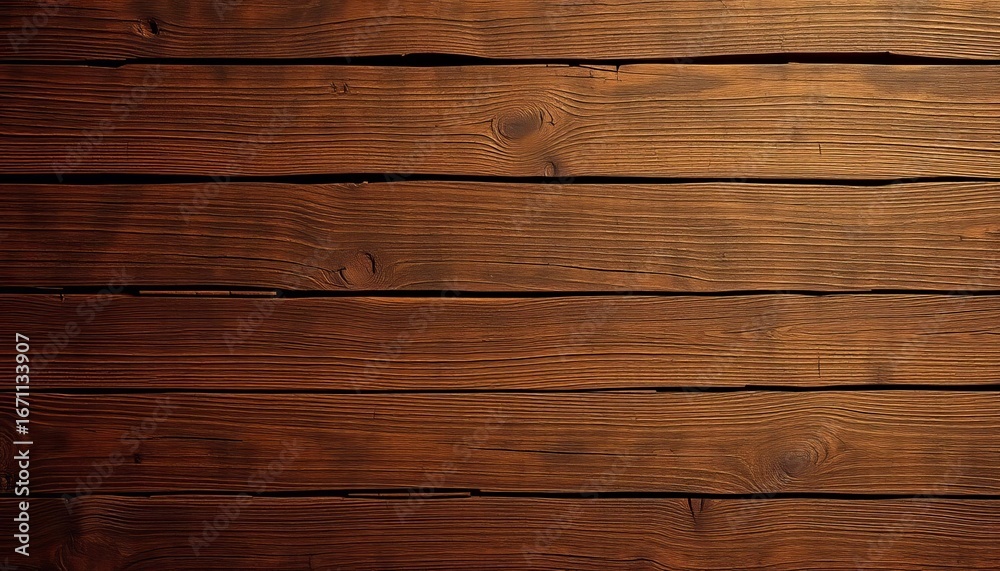 Fototapeta premium Seamless grunge brown wood planks, distressed, scratched, dark texture, grain, wood grain