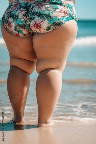 womens legs with lymph edema
