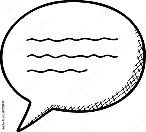 vector black speech bubble icon