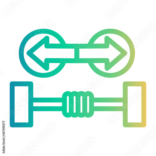 rope Line Gradient Icon