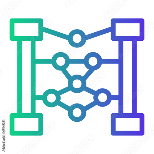 rope Line Gradient Icon