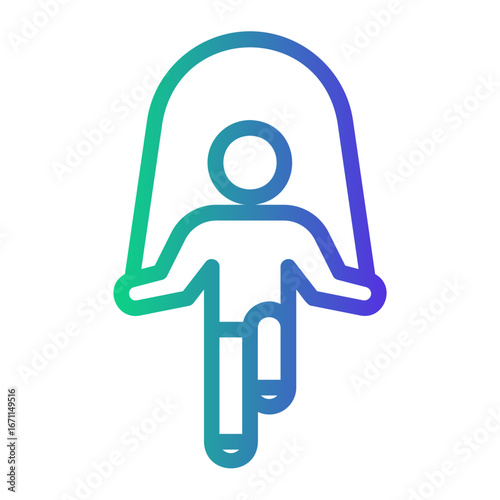rope Line Gradient Icon