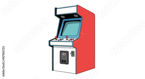 Nostalgic retro arcade game machine cabinet featuring classic gaming entertainment experiences for enthusiasts