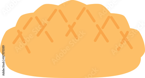 メロンパンのベクターイラスト素材