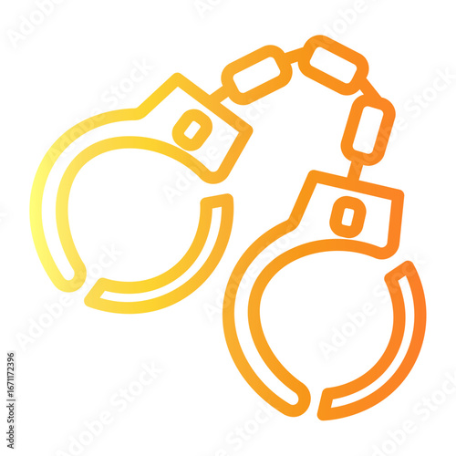 violation Line Gradient Icon