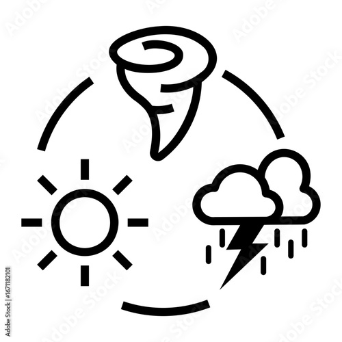 climate change Line Icon