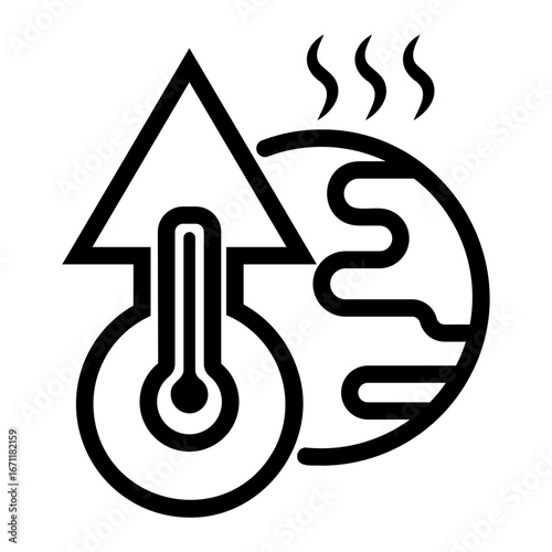 climate change Line Icon