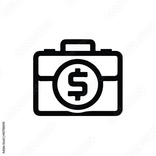 Ideal for financial websites, presentations, and business blogs. Add flair to your content with this stylish briefcase illustration.