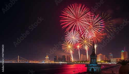 Muscat Festival Fireworks Explosions of color over Muttrah Corni