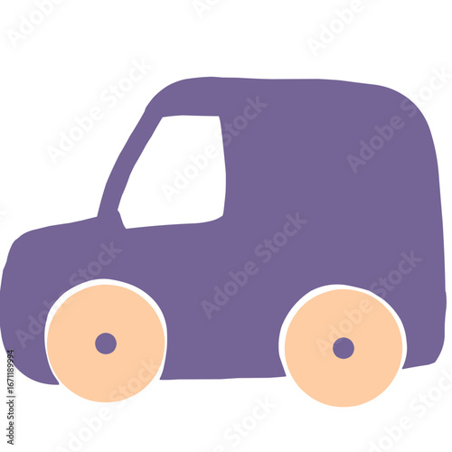 toy car on white background