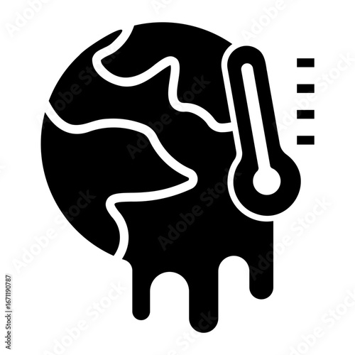 climate change Solid icon