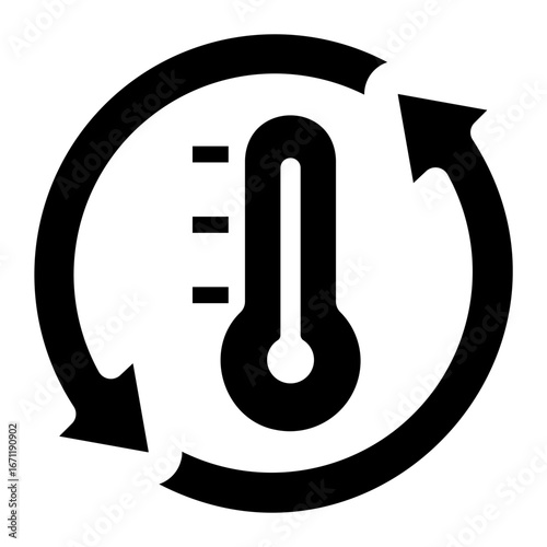 climate change Solid icon