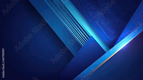 Abstract design featuring intersecting geometric shapes.