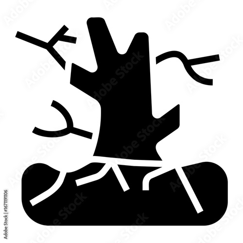 climate change Solid icon