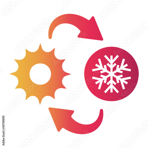 climate change Gradient icon