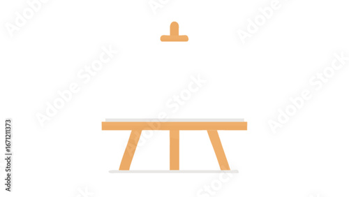 Inspiring blank canvas on a wooden easel ready for artistic creation and creative expression