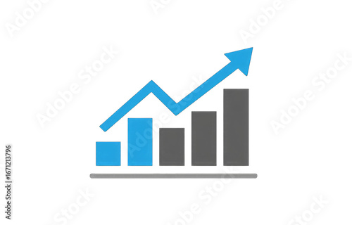 Free Download Simple graphic of a rising bar graph - GFXLoad