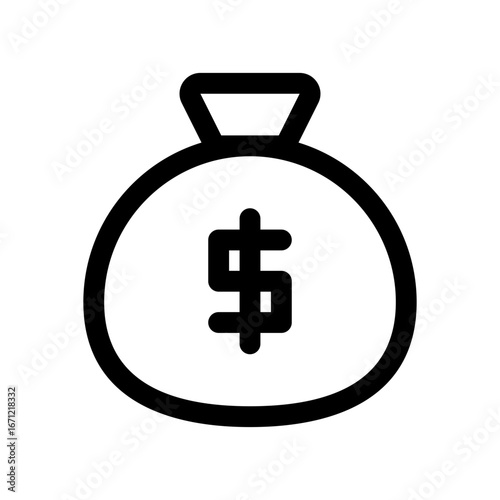 Alms Outline Icon Vector