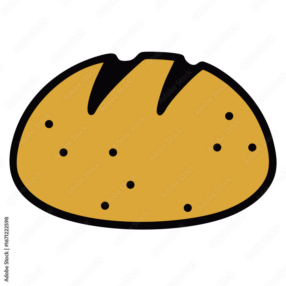 Fototapeta premium bun vector illustration.eps