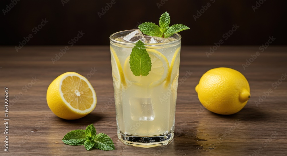 Fototapeta premium Fresh Lemonade Sparkle